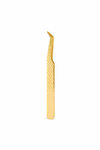 PINZA 3D PUNTA ABIERTA DORADA.