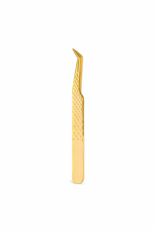 PINZA 3D PUNTA ABIERTA DORADA.
